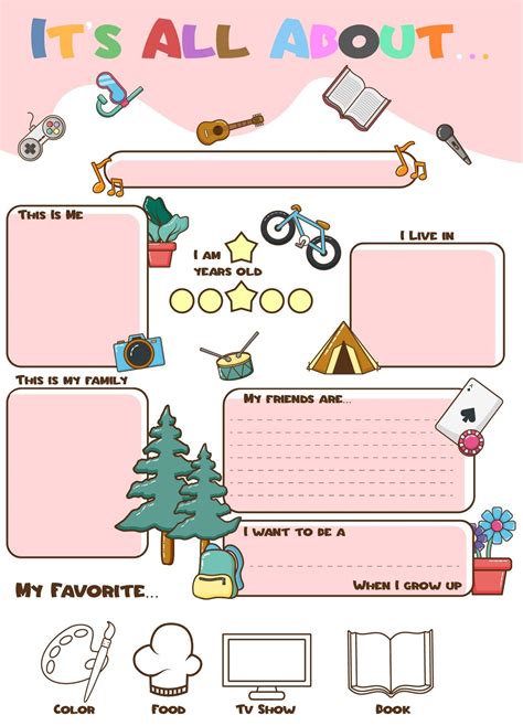 10 best free printable all about me posters – Artofit