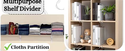Decorlay Iron Wardrobe Organiser Partitions / Shelf Divider Cloth ...