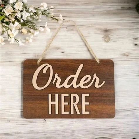 Order Here Sign Board