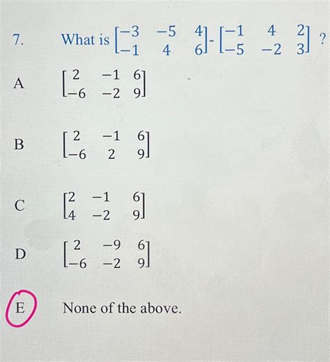 Solved What is [-3-54-146]-[-142-5-23] ?A ,[2-16-6-29]B | Chegg.com