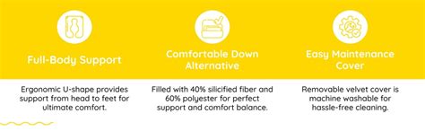 Sasttie Pregnancy Pillows for Sleeping, U Shaped Full Body Pillow for ...