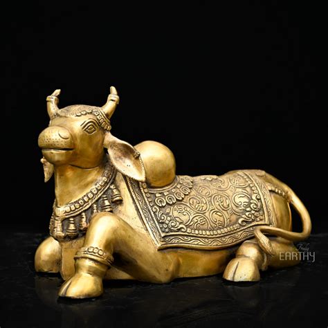 Buy Brass Sitting Nandi Statue Online – Truly Earthy