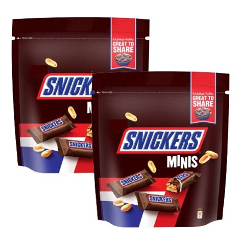 Snickers 10 Minis Chocolate Bar Value Pack 2 x 180 g Online at Best ...