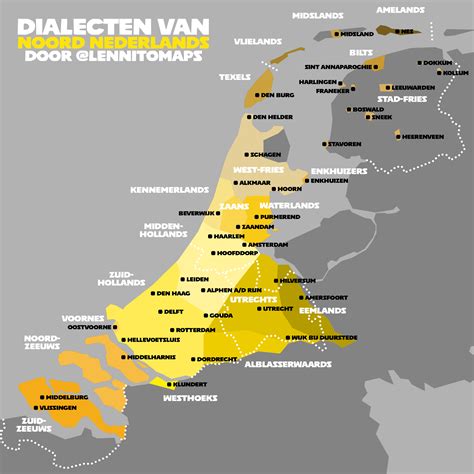 Map of Northern Dutch Dialects | Scrolller