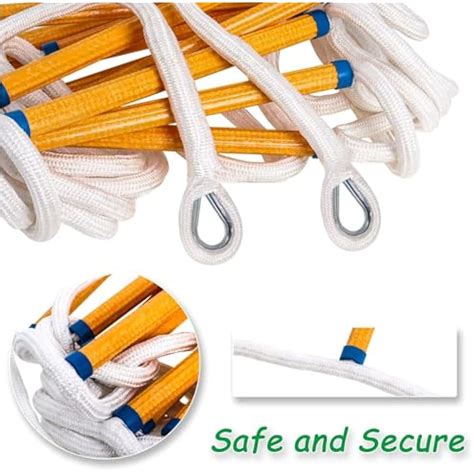 Piwerod Fire Escape Ladders, 13 FT Emergency Ladder for India | Ubuy