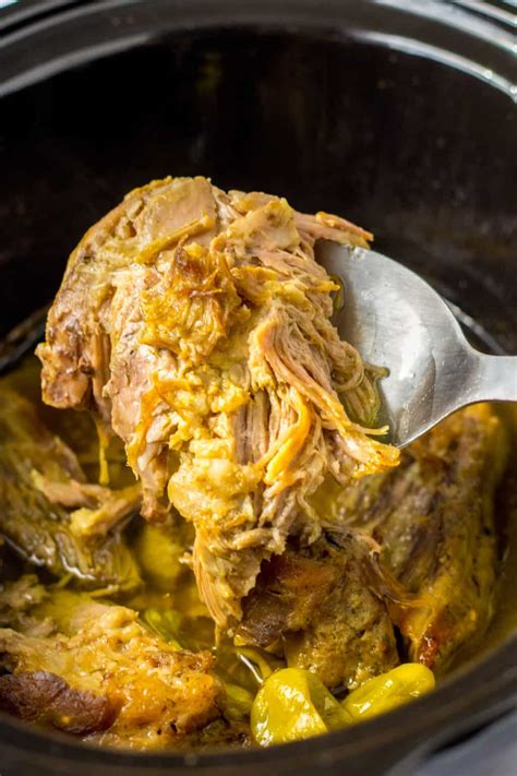 Slow Cooker Mississippi Pork Roast (5-Ingredient Recipe)