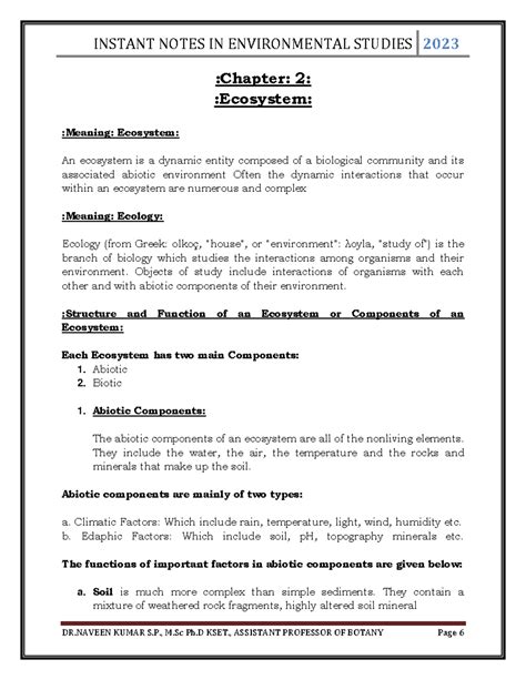 Document from ~Meghana Gowda - :Chapter: 2 : :Ecosystem: :Meaning ...