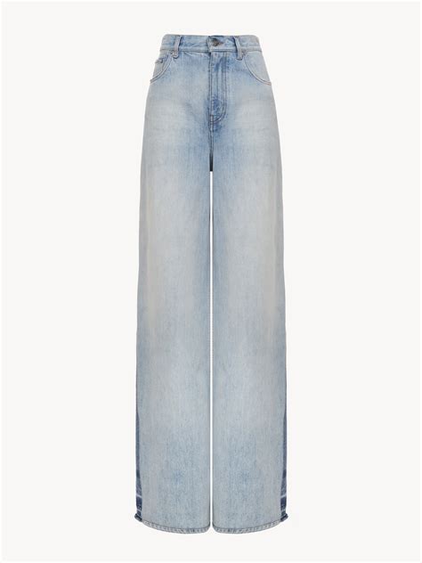 Chloé Wide Leg Jeans In Denim | Chloé US