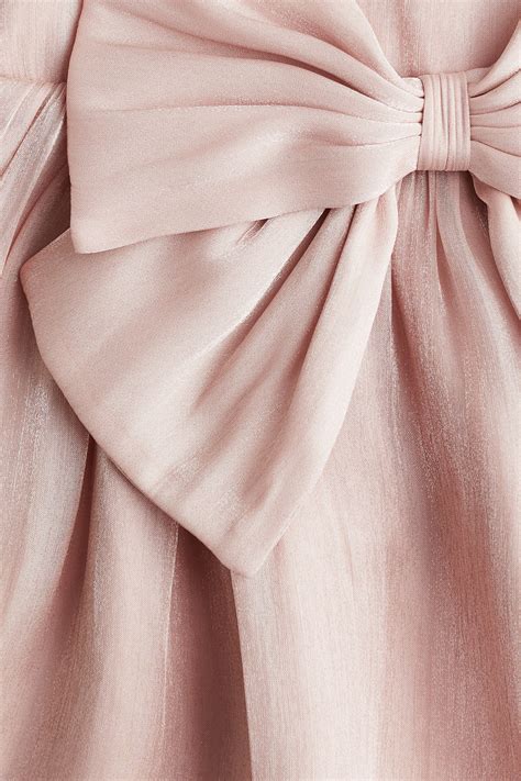 Bow-detail organza dress - Light dusty pink - Kids | H&M IN