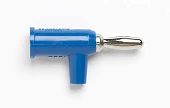 Pomona 1825-6 Banana Plug with Safety Collar, SOLDERLESS, Blue (Pack of ...
