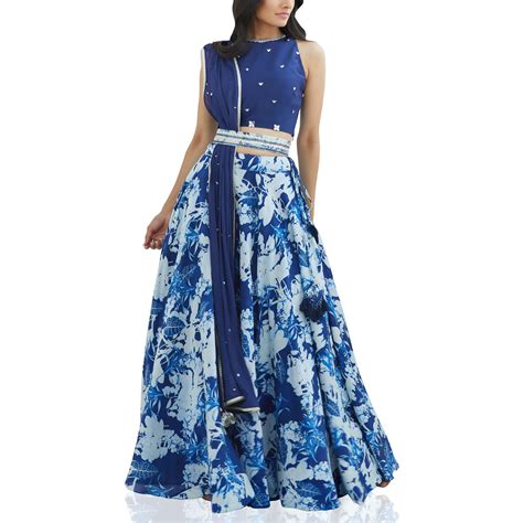 Lehenga, Kyra by Mandira Wirk