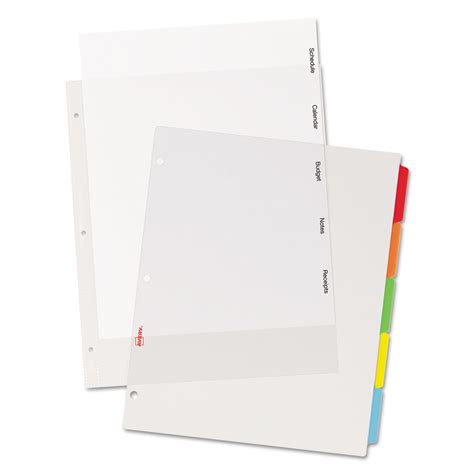 Clear Tab Binder Dividers at Donna Gragg blog