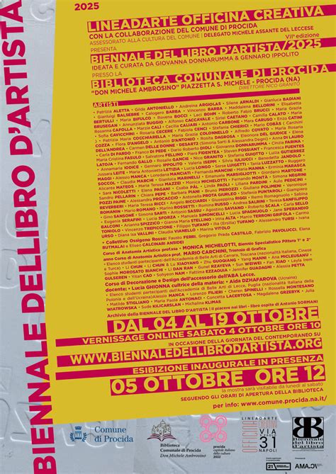 Biennale del Libro d’Artista - VII edizione : Procida (Na) 05/10/2025
