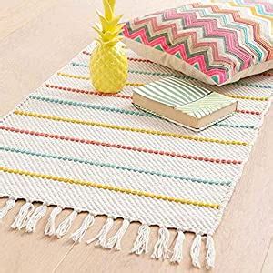 Buy ELAM DECOR Handmade Cotton Reversible Floor Rugs Area Rug Bedside ...