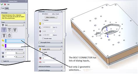 Image result for SolidWorks Bolt Connection