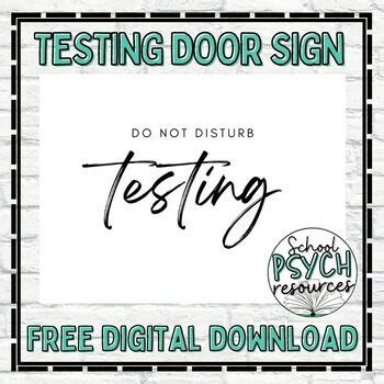 Image result for Testing Sign