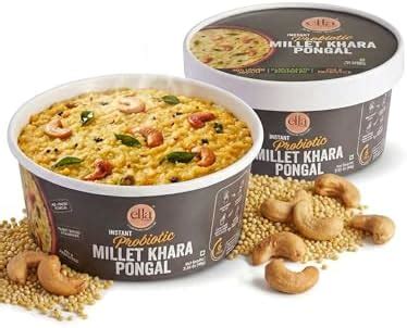 Ella Foods Instant Probiotic Millet Khara Pongal(65g) | Plant Based ...