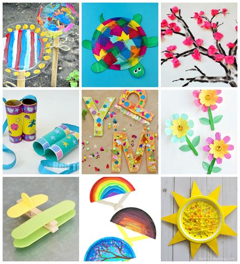 50+ quick and easy kids craft project ideas that take less than thirty minutes to make - no ...