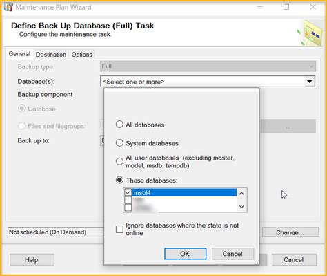 MS SQL Management Studio Backup Schedule Tutorial 的图像结果