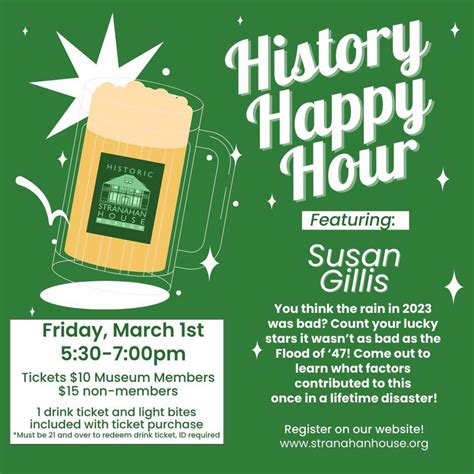 History Happy Hour- The Flood of 47, Historic Stranahan House Museum ...