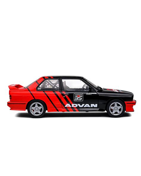 Solido ADVAN BMW E30 M3 - Black / Red - 2023 (Scale 1:18)– Toys-India.com