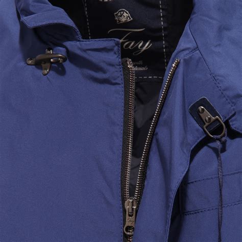 4158R giubbotto uomo FAY giubbino blu trench jacket man