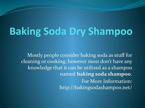 Calaméo - Baking Soda Dry Shampoo