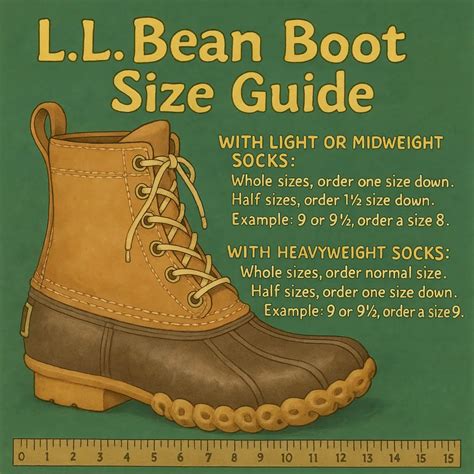 LL Bean Boot Size Chart [2025] | How LL Bean Sizing Works!