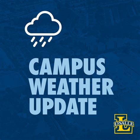 Due to weather conditions, La Salle University will delay opening until ...