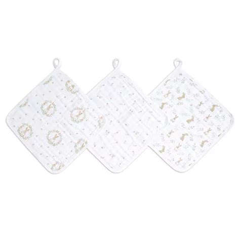 aden + anais essentials 3-pk Cotton Muslin Washcloths