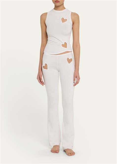 SKIMS Cotton Jersey Heart Cutout Pants - Bergdorf Goodman
