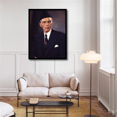 Quaid e Azam Mohamed Ali Jinnah Wall Art – Portray | Improve Your Space