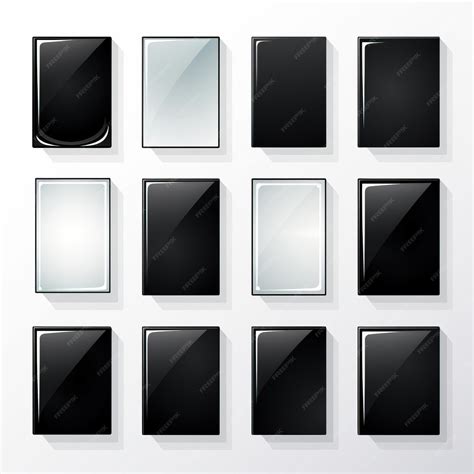 Premium Vector | Black color glass flat vector white background isolated h