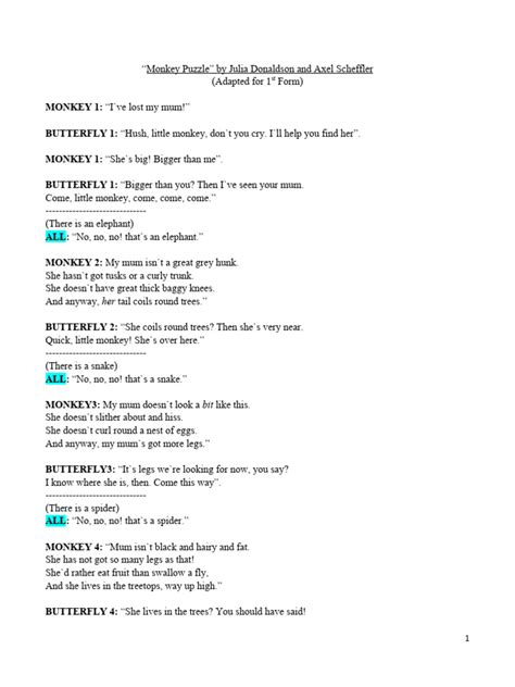 Image result for Monkey Game Script