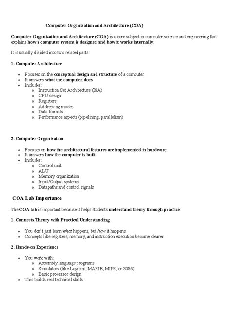 Computer Organization and Architecture (COA) Practical 1: Half Adder ...