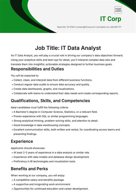 Image result for Data Analyst Job Description Examples