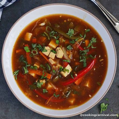 Veg Hot And Sour Soup | Recipe | Hot and sour soup, Sour soup, Hot n ...