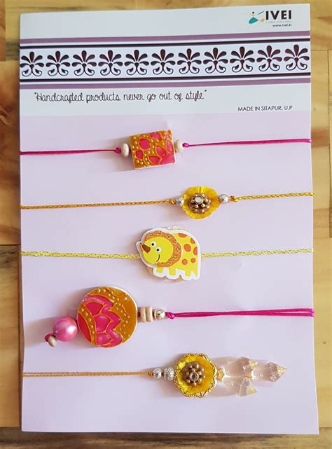 IVEI Handpainted exclusive Rakhi set of 5 for Rakshabandhan – I Value ...