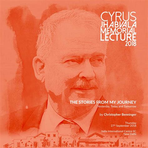 Christopher Benninger: Cyrus Jhabvala Memorial Lecture 2018 | thinkMATTER