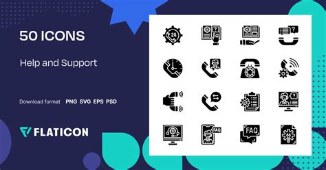 Help and Support Icon Pack | Fill | 50 .SVG Icons