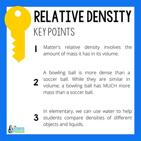 Relative Density Key Points — The Science Penguin