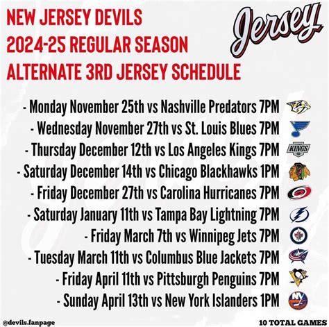 Nj Devils Schedule Printable - Free Printable Schedules