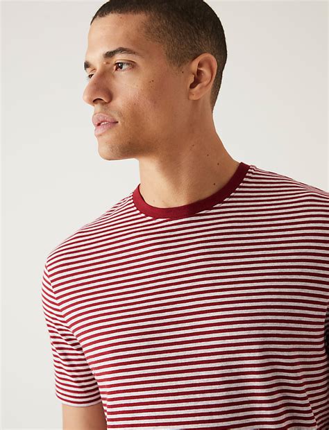 Buy Pure Cotton Striped Loungewear Top at Marks & Spencer