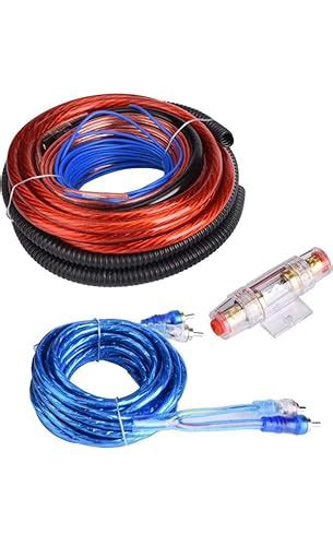 Daz Cam Brand 4.5M 8GA RED TRANSPARENT POWER CABLE, 0.8M 8GA BLACK ...