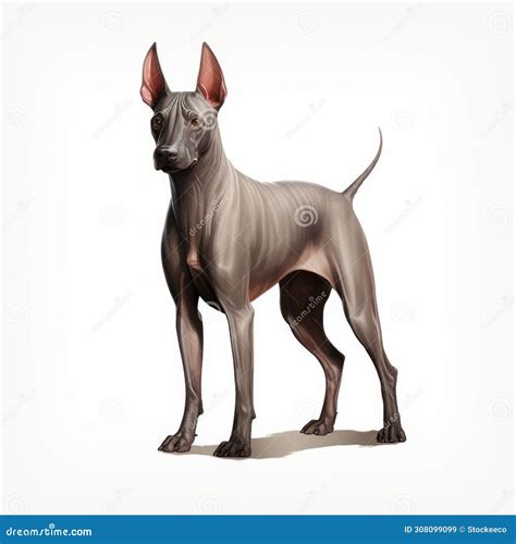 Hyper-detailed Hairless Dog Illustration With Egyptian Iconography ...