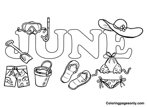 41 June Coloring Pages - ColoringPagesOnly.com