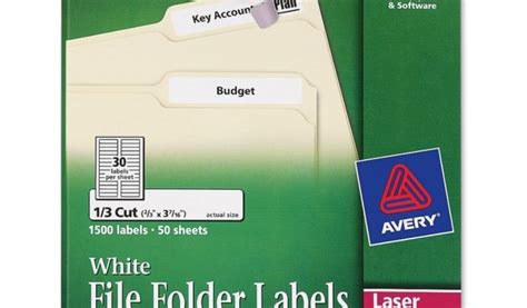 Avery File Folder Labels 5366 Template Avery 5366 Template Microsoft ...