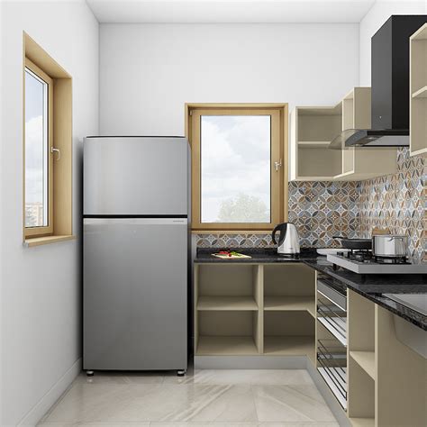 Mango And Brown Teak 1 BHK Kitchen - Wardrobe Package – Qarpentri