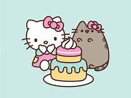 Image result for Hello Kitty with Pusheen