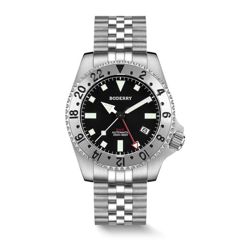 ADMIRAL GMT - 200M Waterproof Titanium Automatic Diver Watch | Black-T ...
